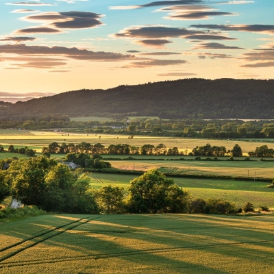 Last Light Across Strathearn Perth Kinross Scotland