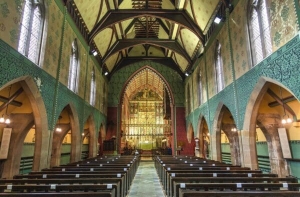 Interior of St Salvador's Church, Dundee, Scotland. DD151
