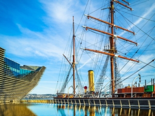 RRS Discovery and the Dundee V&amp;A, Dundee, Scotland.