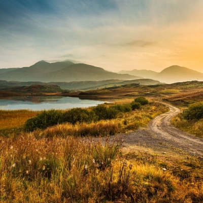 Ben Cruachan and Loch Tromlee, Argyll, Scotland.