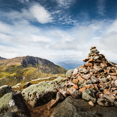 Cruachan Ridge from the summit of Stob Garbh, Argyll, Scotland