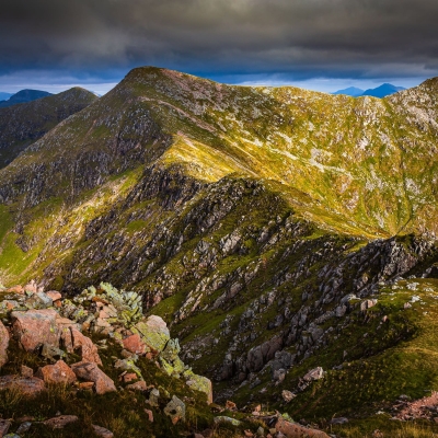 Eastern Cruachan Ridge from Drochaid Ghlas, Argyll, Scotland.