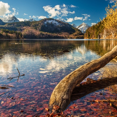 The Alpsee, Bavaria, Germany.