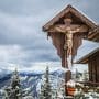 Crucifix by the Berggasthaus Herzogstand below the Martinskopf, Bavaria