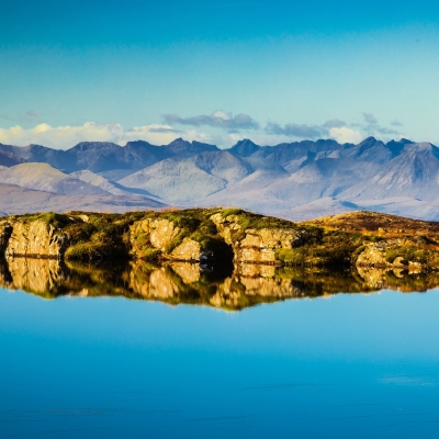 Cuillins Skye From Lochan Near Bealach Applecross