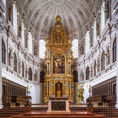 High Altar Of St Michael's Church, Munich, Germany.