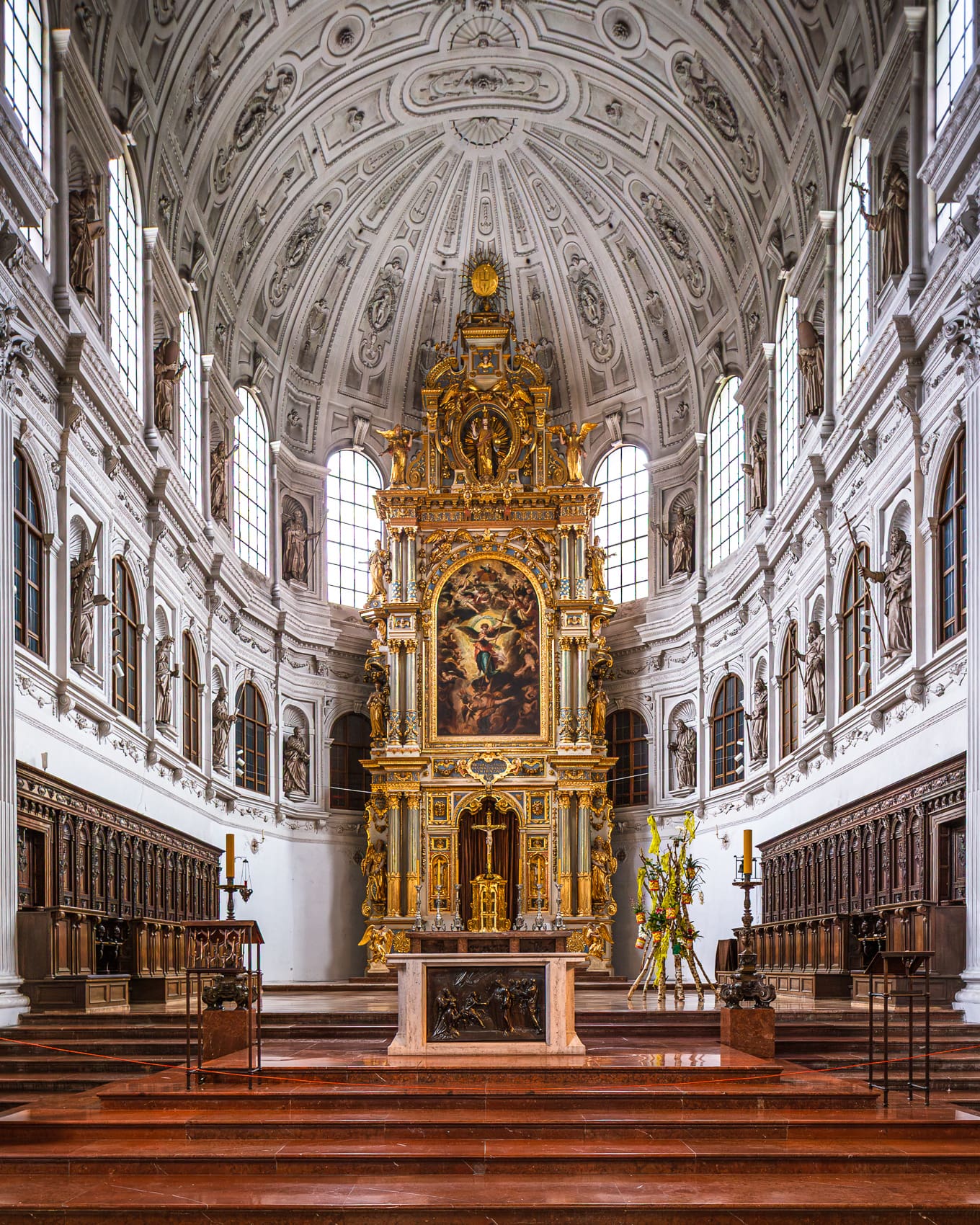 High Altar Of St Michael's Church, Munich, Germany.