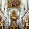 High altar of St Peter's Church, Munich, Germany.