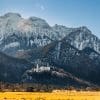 Neuschwanstein and the Sauling, Bavaria, Germany.