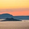 Skye, Raasay and Rona across the Inner Sound from Applecross, Scotland.