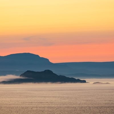 Skye Raasay Rona Across Inner Sound From Applecross Scotland