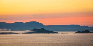 Skye Raasay Rona Across Inner Sound From Applecross Scotland
