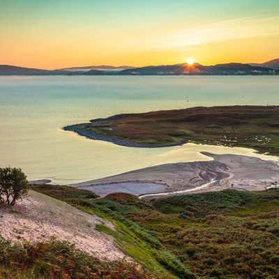 Sunset Over Sand Applecross Scotland