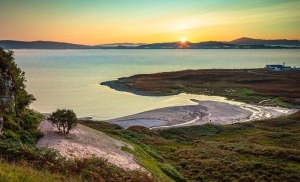 Sunset Over Sand Applecross Scotland