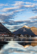 Walchensee and the Jochberg, Bavaria, Germany.
